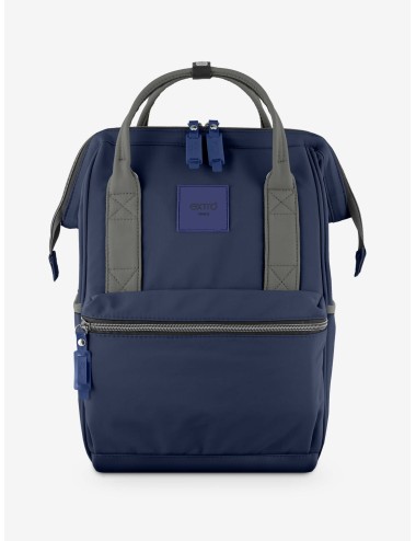 Marea Blu Navy Grigio Zaino Borsa tessuto riciclato idrorepellente