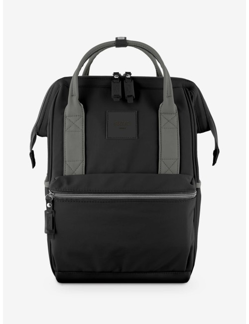 Rio Nero/Grigio Zaino Borsa tessuto riciclato idrorepellente