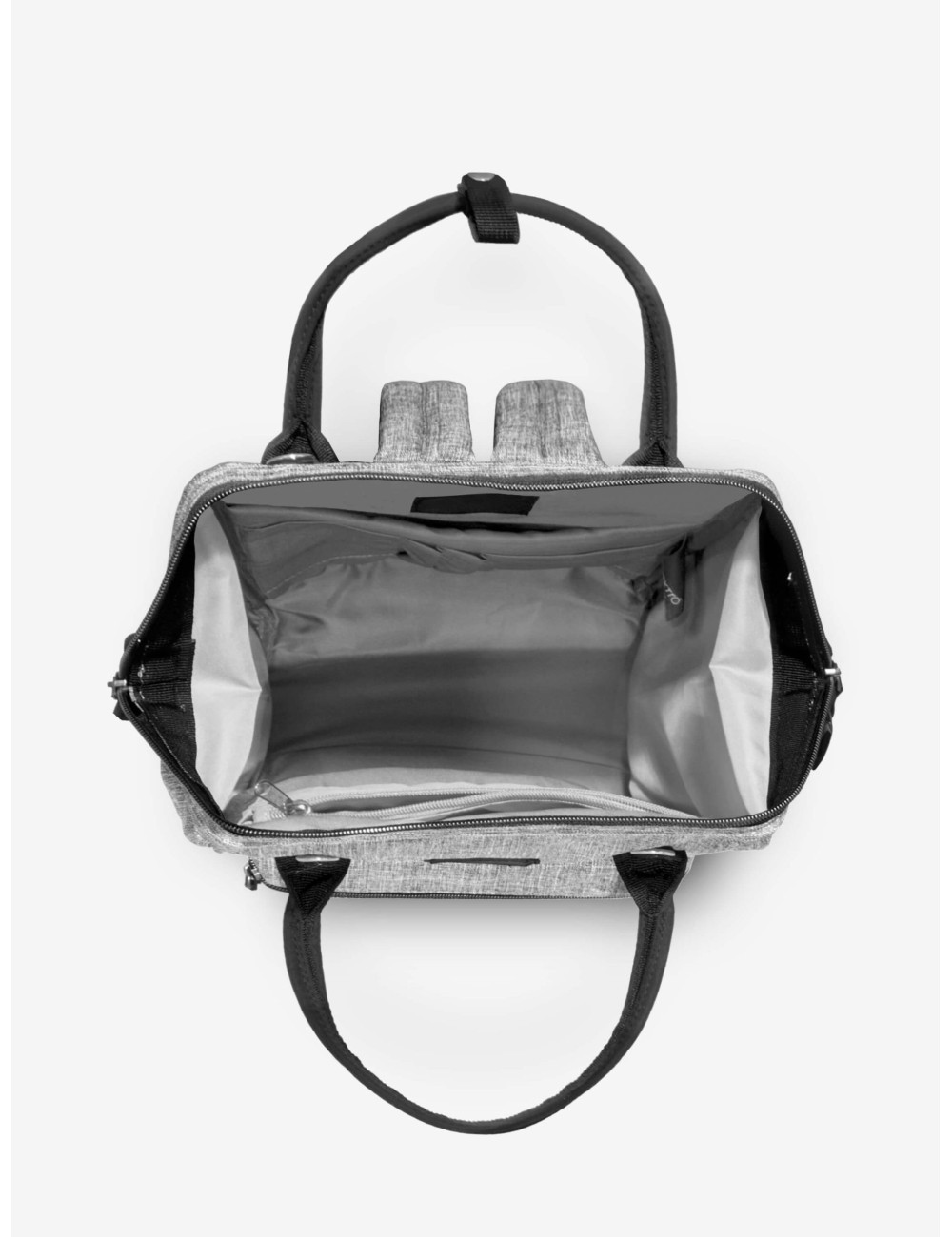 Bàcaro Grigio Zaino Borsa tessuto riciclato idrorepellente