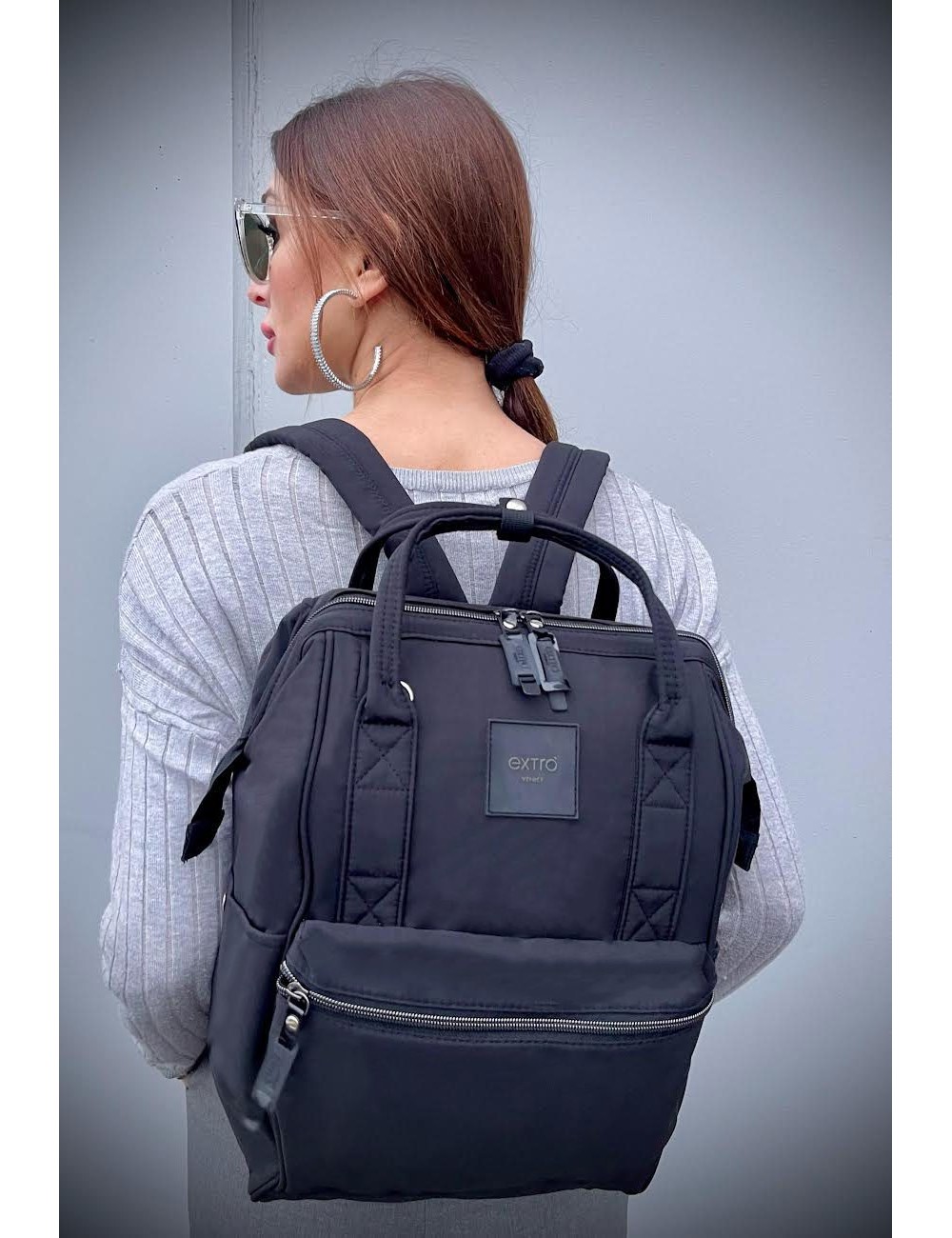 Rio Nero Zaino Borsa tessuto riciclato idrorepellente