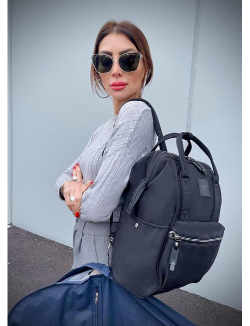 Rio Nero Zaino Borsa tessuto riciclato idrorepellente