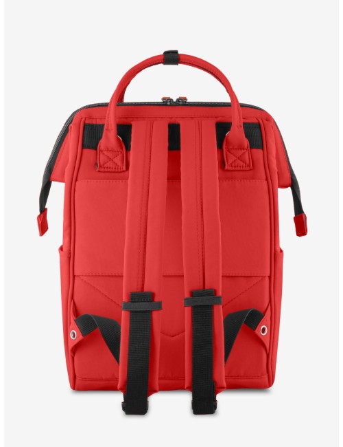 Calle Rosso Zaino Borsa tessuto riciclato idrorepellente