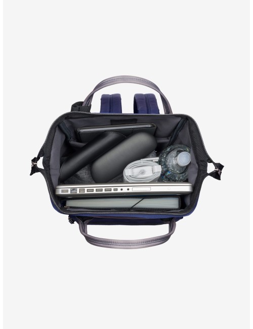 Casanova Blu Navy Zaino Borsa tessuto riciclato idrorepellente