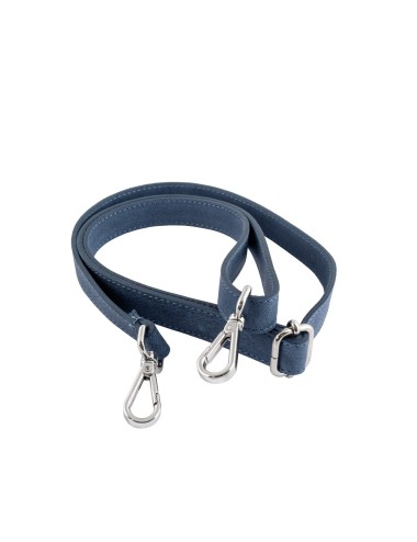 Tracolla pelle Blu  "Stars" - Made Italy