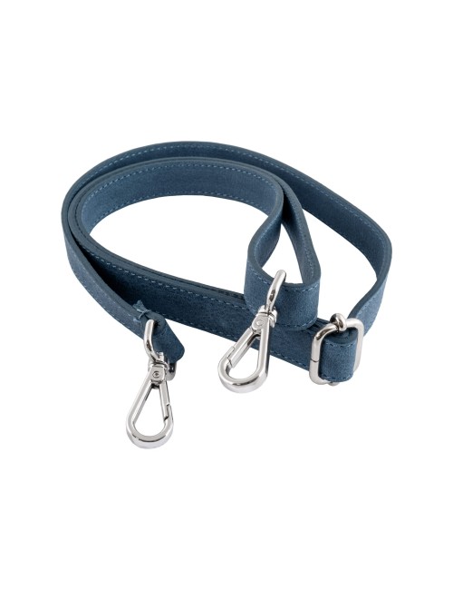 Tracolla pelle Blu  "Stars" - Made Italy