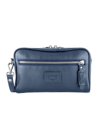 Pochette Pelle Blu | Made in Italy | Extrò Venice