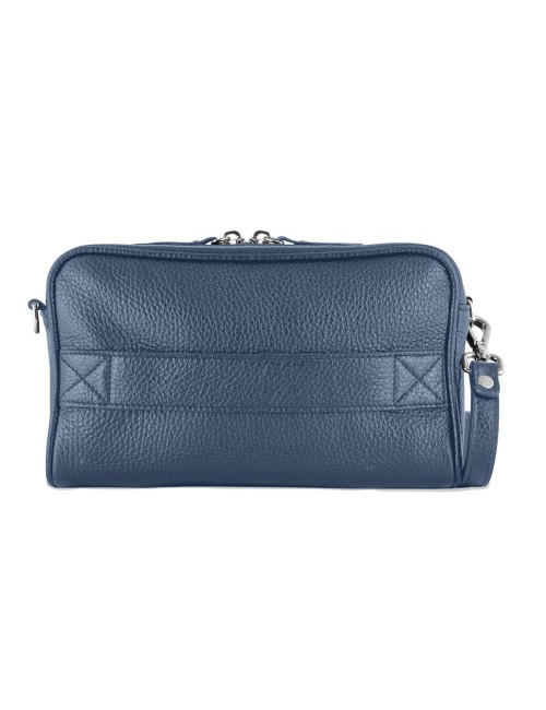 Pochette in Pelle Blu – Made in Italy