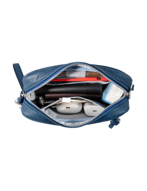 Pochette Pelle Blu | Made in Italy | Extrò Venice
