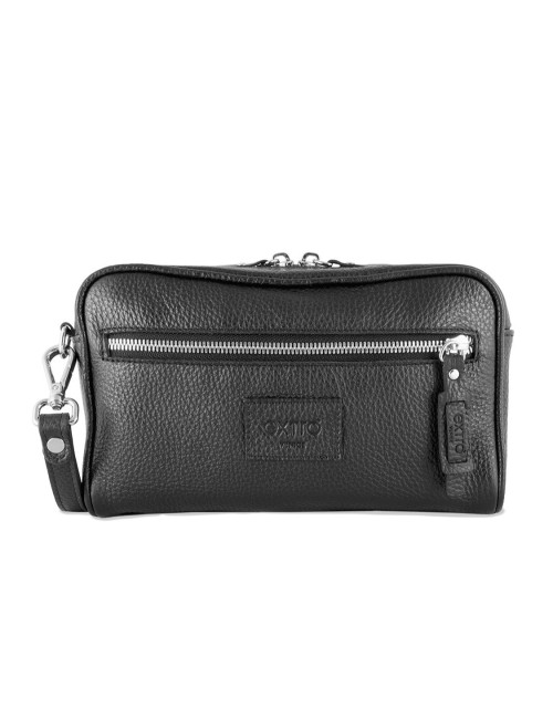 Pochette in Pelle Nera  – Made in Italy