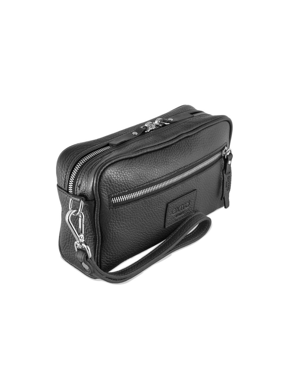 Pochette in Pelle Nera  – Made in Italy