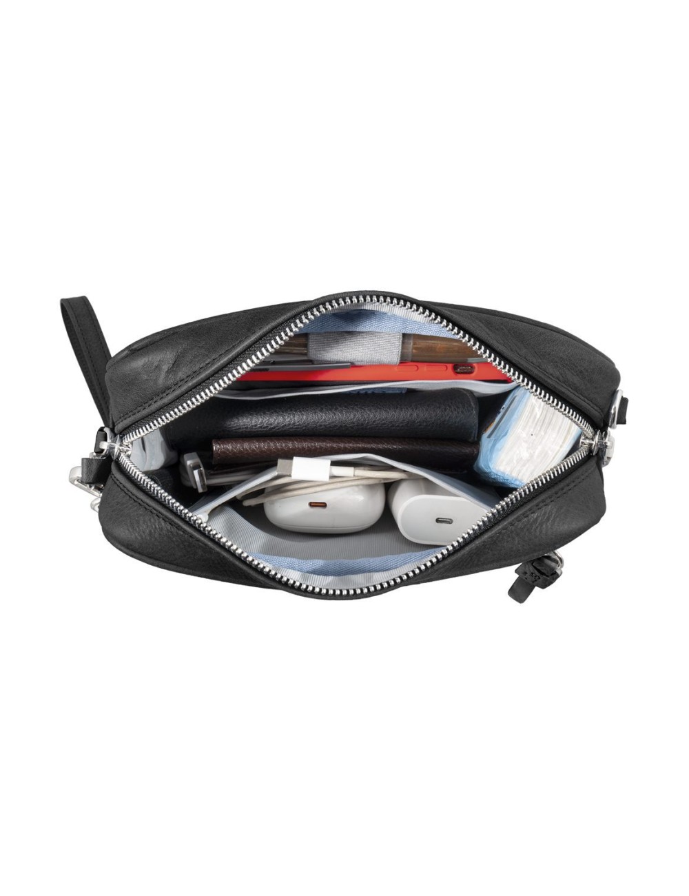 Pochette in Pelle Nera  – Made in Italy