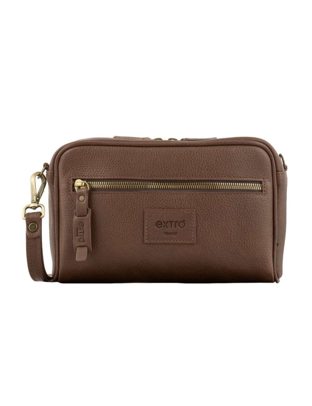 Pochette Cuoio Toscano Marrone | Made in Italy | Extrò