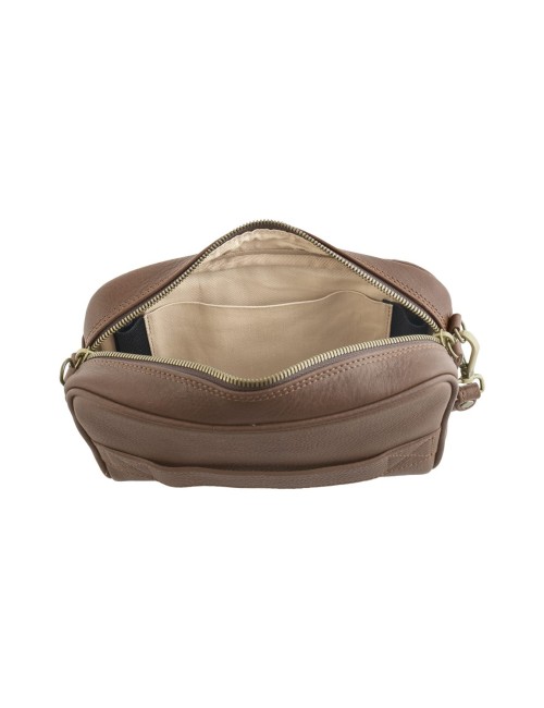 Brown Tuscan Leather Pochette | Made in Italy | Extrò