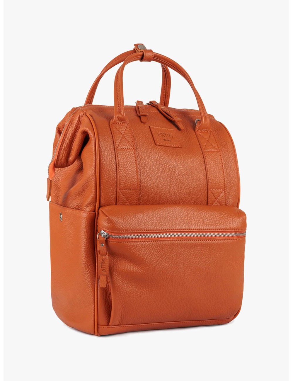 Arsenale BagPack Pelle Arancio | Made in Italy | Extrò