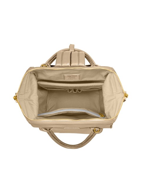 Ca' d'Oro Gold Leather BagPack | Made in Italy | Extrò