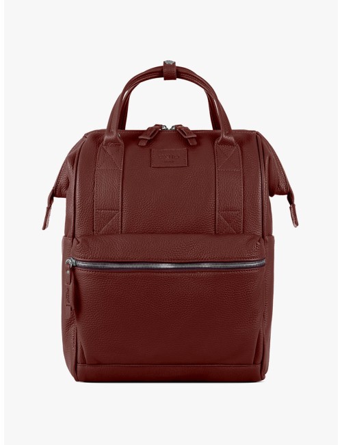 Burano Bordeaux Leather BagPack | Made in Italy | Extrò