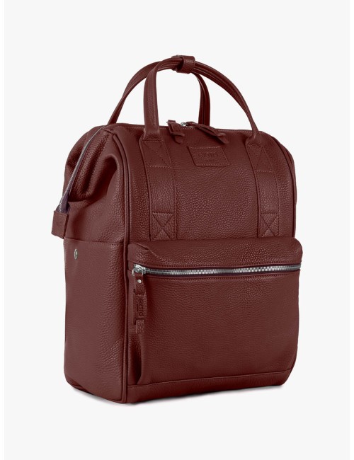 Burano BagPack Pelle Bordeaux | Made in Italy | Extrò