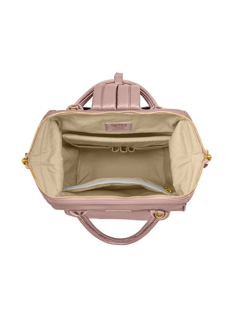 Santa Lucia Blush Leather BagPack | Made in Italy | Extrò
