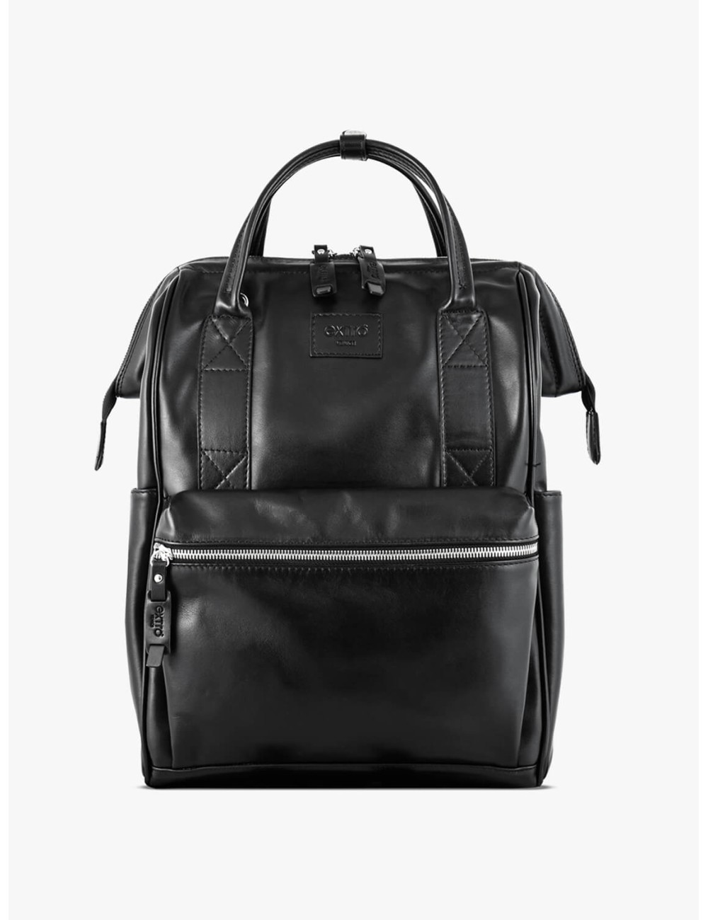 Doge Black Leather BagPack | Made in Italy | Extrò Venice