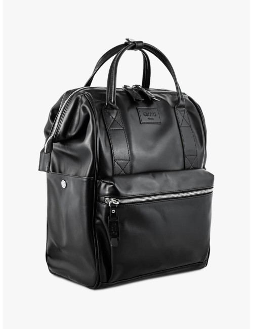 Doge Black Leather BagPack | Made in Italy | Extrò Venice
