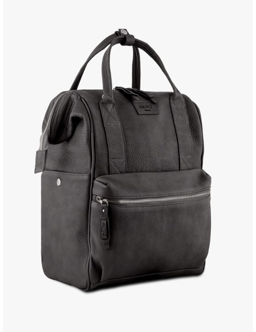Dogana Black BagPack Pelle Toscana | Made in Italy