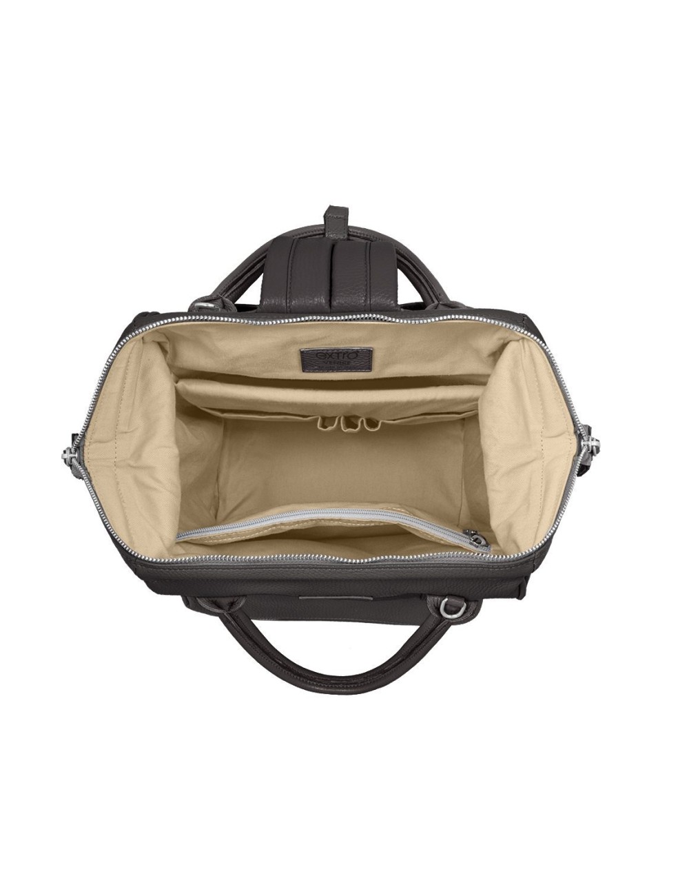 Dogana Black Tuscan Leather BagPack | Made in Italy | Extrò