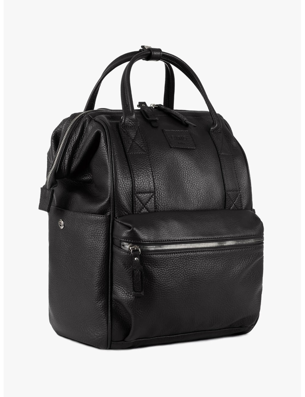 Gondola Black Leather BagPack | Made in Italy | Extrò