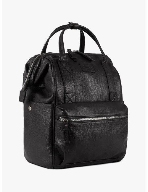 Gondola Black Leather BagPack | Made in Italy | Extrò