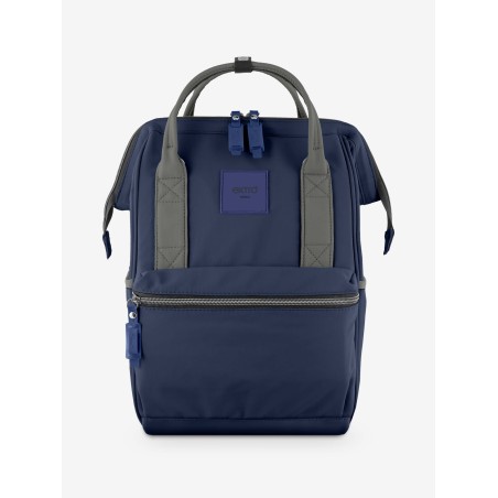 Marea Blu Navy Grigio Zaino Borsa tessuto riciclato idrorepellente
