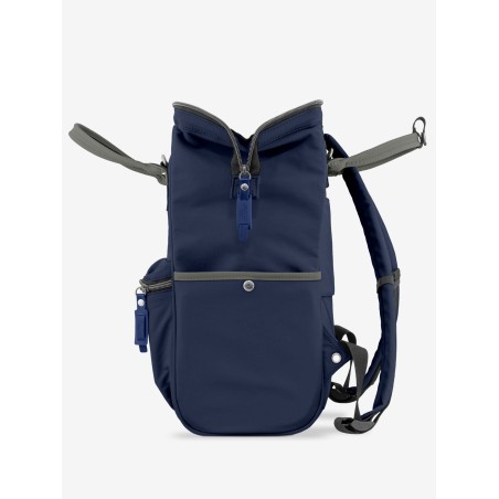 Marea Blu Navy Grigio Zaino Borsa tessuto riciclato idrorepellente