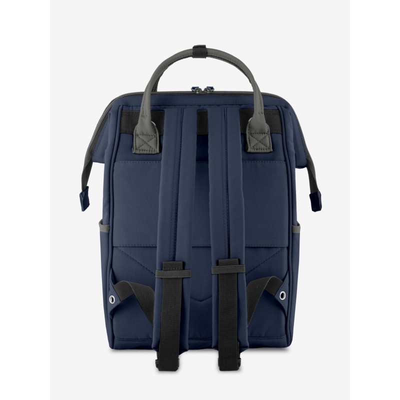 Marea Blu Navy Grigio Zaino Borsa tessuto riciclato idrorepellente