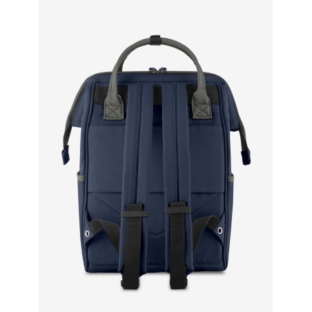 Marea Blu Navy Grigio Zaino Borsa tessuto riciclato idrorepellente
