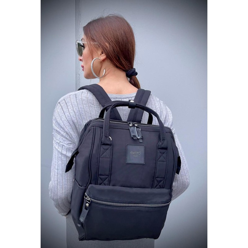 Rio Nero Zaino Borsa tessuto riciclato idrorepellente