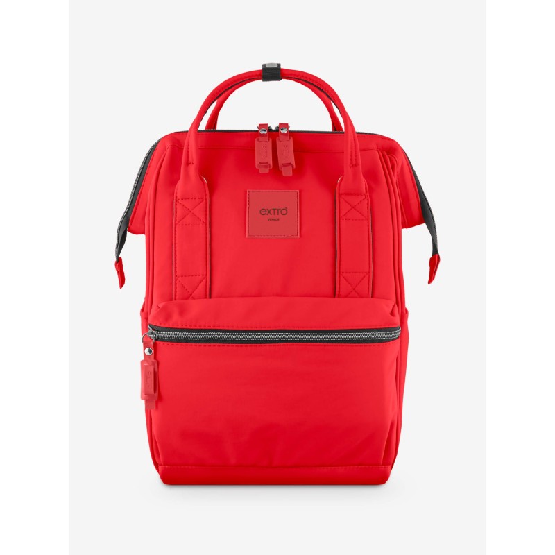 Calle Rosso Zaino Borsa tessuto riciclato idrorepellente