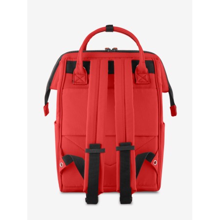 Calle Rosso Zaino Borsa tessuto riciclato idrorepellente