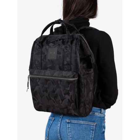 Squero Nero Camouflage Zaino Borsa tessuto riciclato idrorepellente