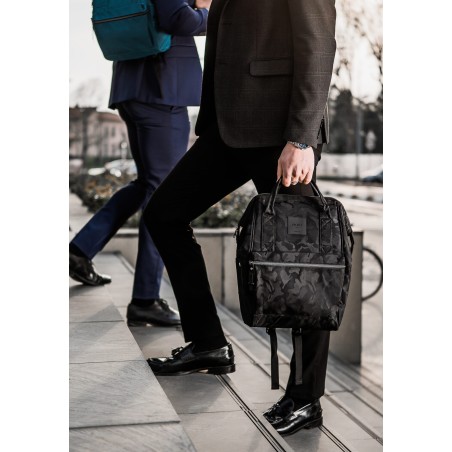 Squero Nero Camouflage Zaino Borsa tessuto riciclato idrorepellente