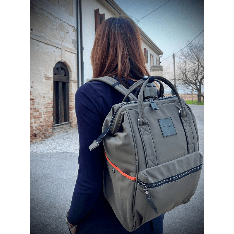 Bricola Verde Zaino Borsa tessuto riciclato idrorepellente