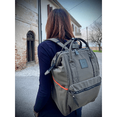 Bricola Verde Zaino Borsa tessuto riciclato idrorepellente