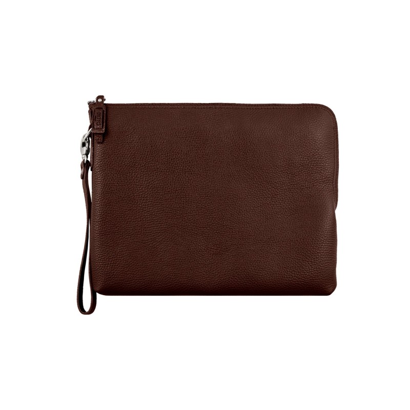 Porta PC in Vera Pelle Italiana realizzata a mano in Venezia – Marrone 32 × 25 × 2,5 cm