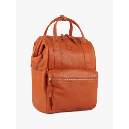 Arsenale Orange Leather BagPack | Made in Italy | Extrò