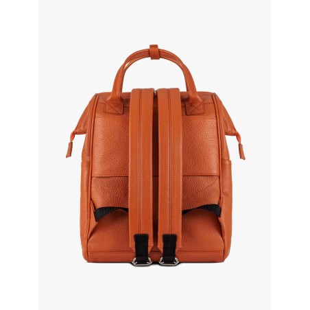 Arsenale Orange Leather BagPack | Made in Italy | Extrò
