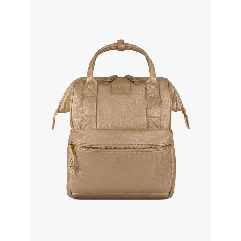 Ca' d'Oro Gold Leather BagPack | Made in Italy | Extrò