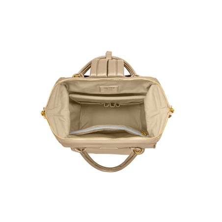 Ca' d'Oro Gold Leather BagPack | Made in Italy | Extrò