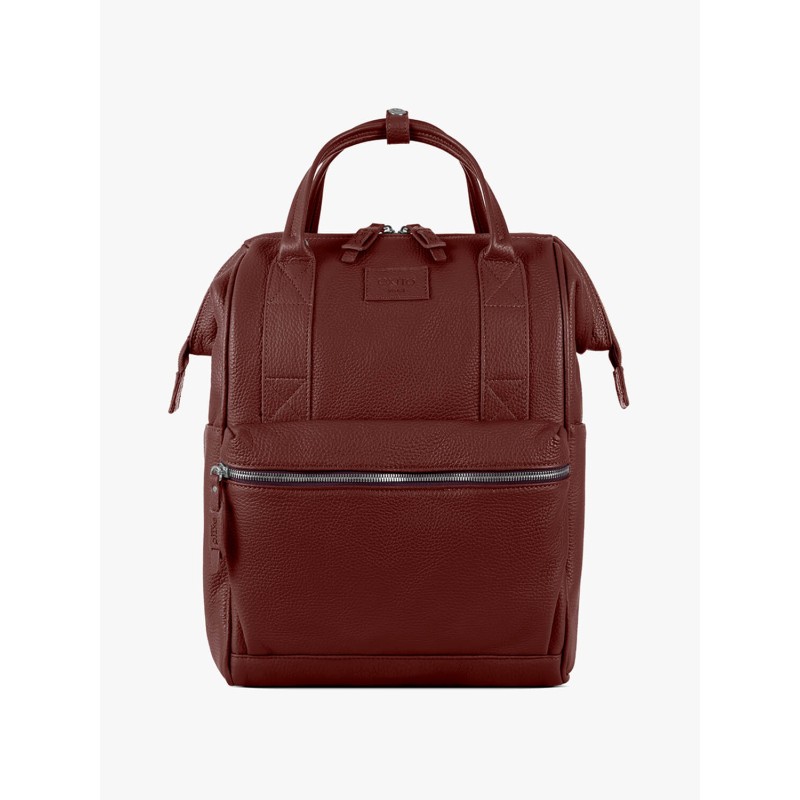 Burano Bordeaux Leather BagPack | Made in Italy | Extrò