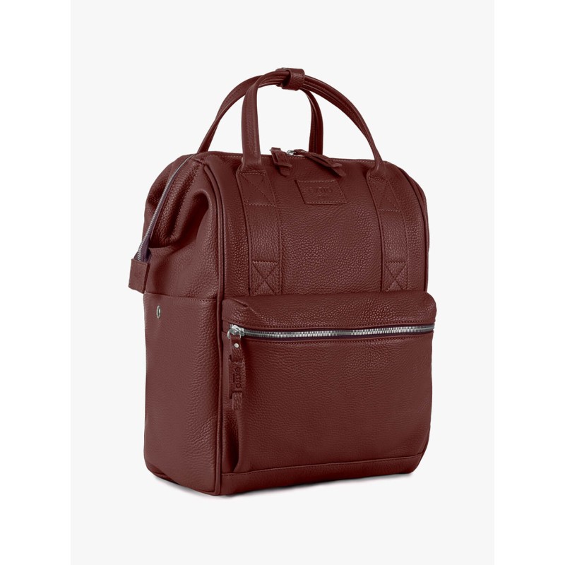 Burano BagPack Pelle Bordeaux | Made in Italy | Extrò