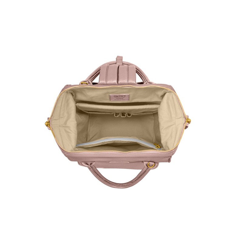 Santa Lucia BagPack Pelle Rosa | Made in Italy