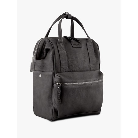 Dogana Black Tuscan Leather BagPack | Made in Italy | Extrò