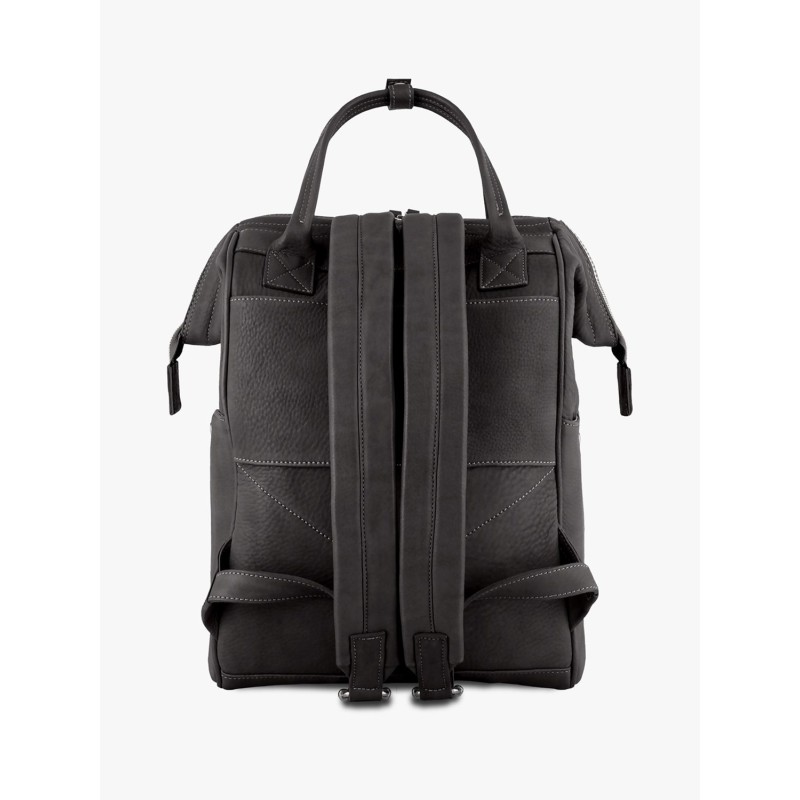 Dogana Black Tuscan Leather BagPack | Made in Italy | Extrò