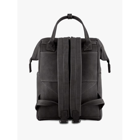 Dogana Black Tuscan Leather BagPack | Made in Italy | Extrò